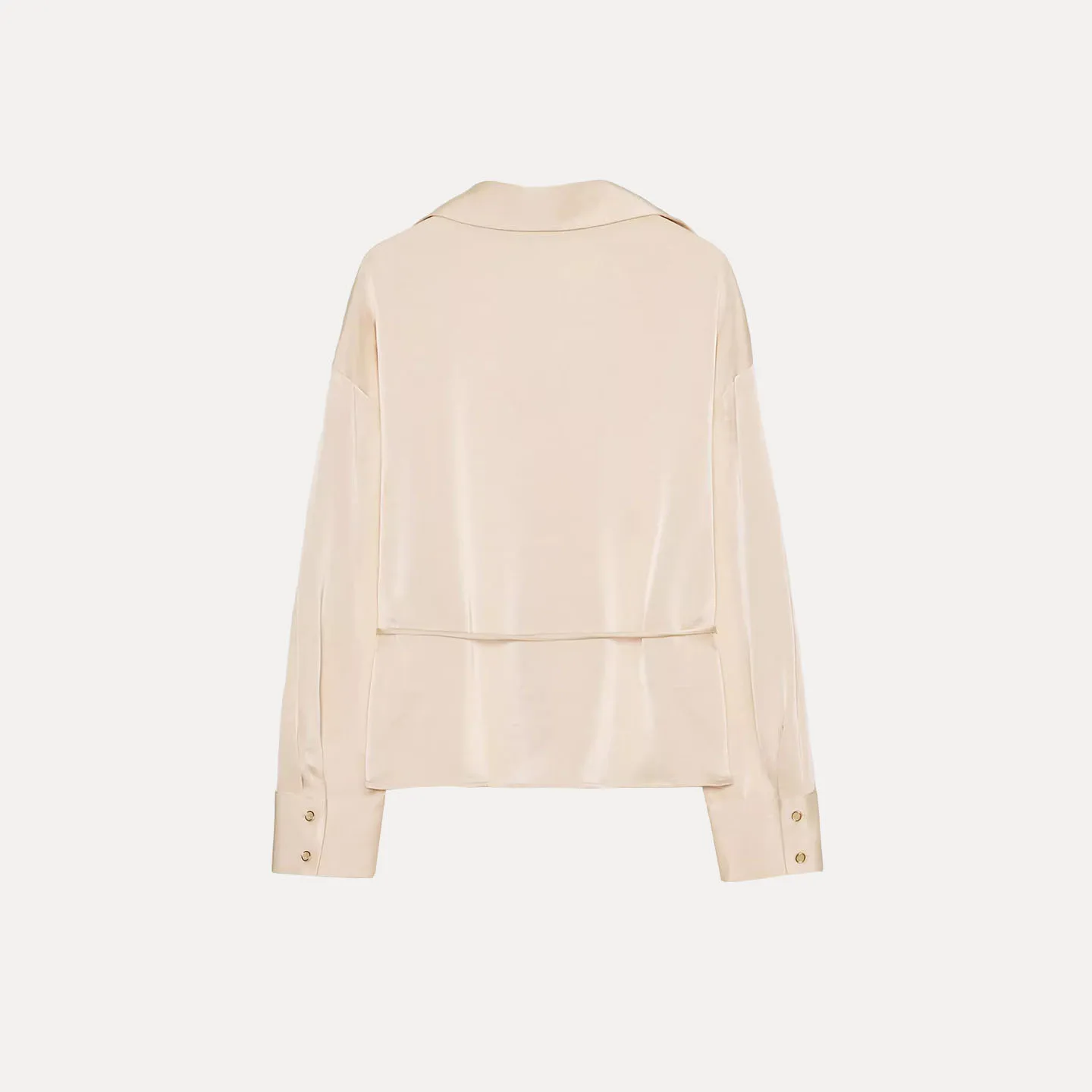 

Женский тонкий пояс с шелковой атласной текстурой, моющийся, осень 2023, Z, бархатный длинный откидной воротник-свеч, без специальной функции