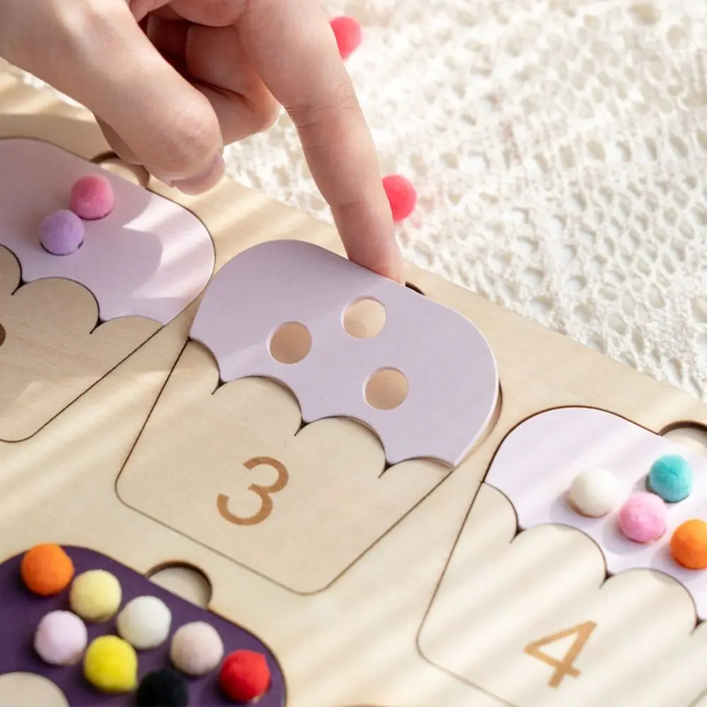 Jogo de posicionamento de madeira montessori colorido brinquedos de treinamento de concentração infantil engraçado educacional jogos de classificação de cores