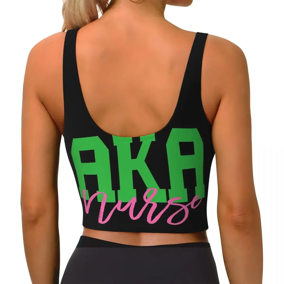 Custom Aka Shirts Aka Gifts Aka Nurse Women Sports Bras High Impact Vest Gym Workout Yoga Crop Tank Tops
