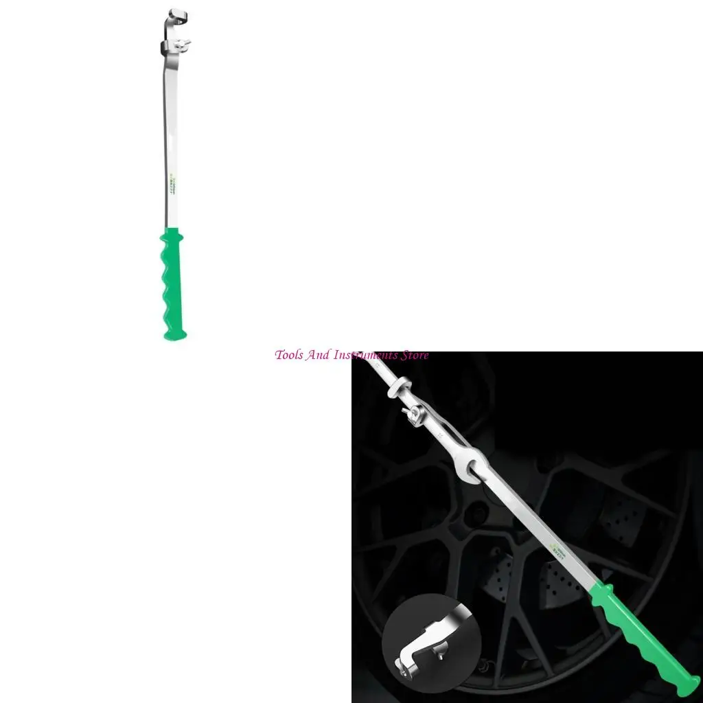 

Long Reach Wrench Extension Bar Ergonomic Grip Alloys Steel Wrench Spanner Extender Tool for Easy Bolt Nut Adjustment C7AC