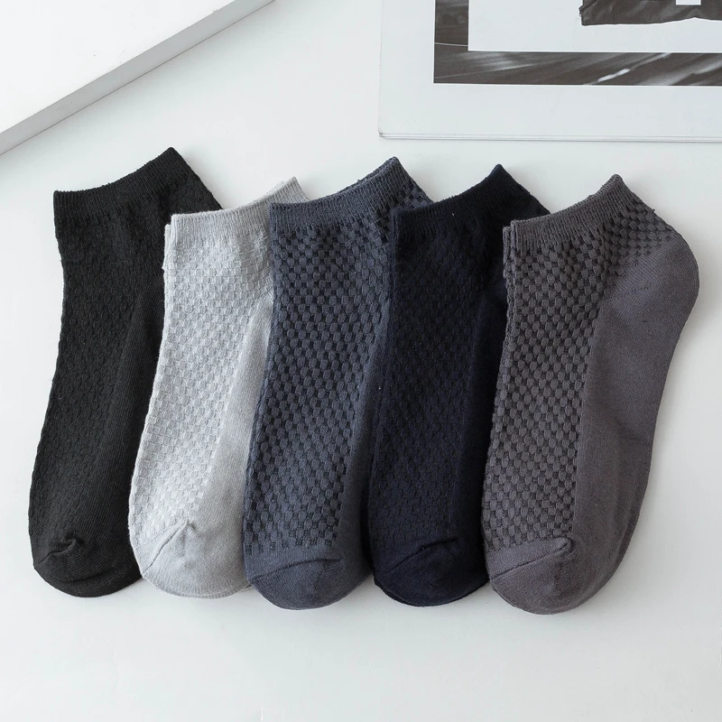 10 Pasang Kaus Kaki Serat Bambu Pria Kasual Bisnis Anti-bakteri Nyaman Bernapas Kaus Kaki Berkualitas Tinggi Pria Ukuran Besar EU38-48