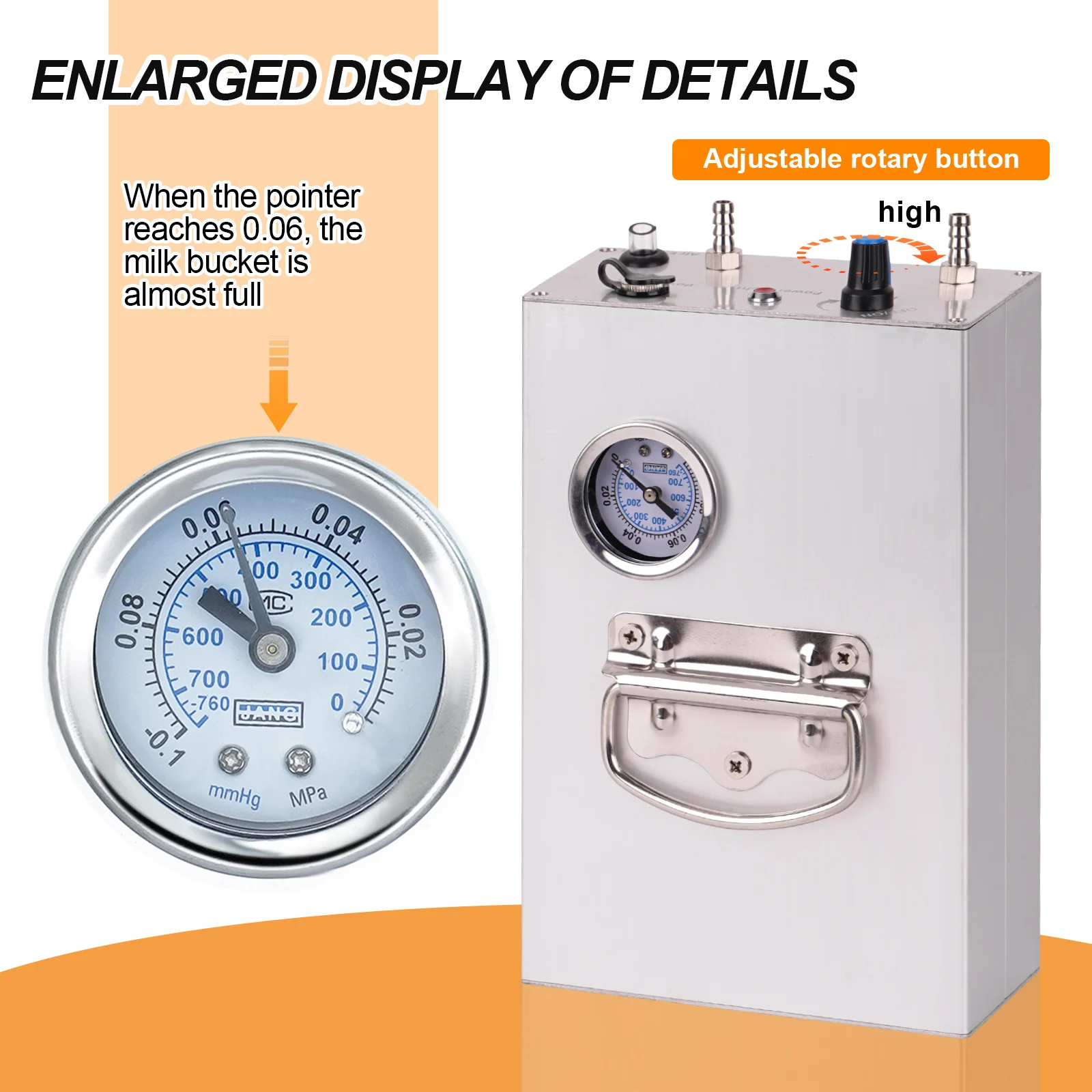 Pulsation Plug In Electric Milking Machine Vacuum Pump Accessory for Donkey Sheep Cow Horse new Farm Animals Supplies