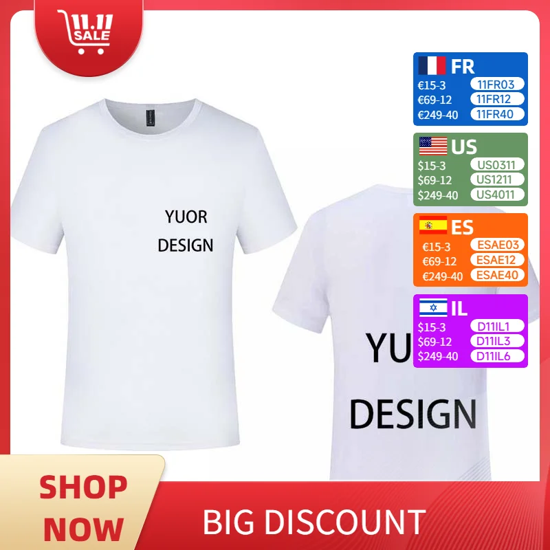 

Men's Customized T-Shirt Sports Outdoor Short-Sleeved Enterprise Customized Logo Breathable Simple Short-Sleeved