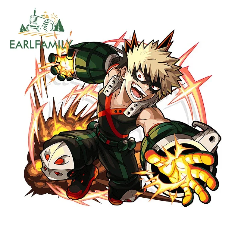 

EARLFAMILY 13 см X 11,7 см мультяшная авто наклейка для автомобиля Bakugou крутая наклейка водостойкая аниме автомобильные аксессуары солнцезащитный крем Декор