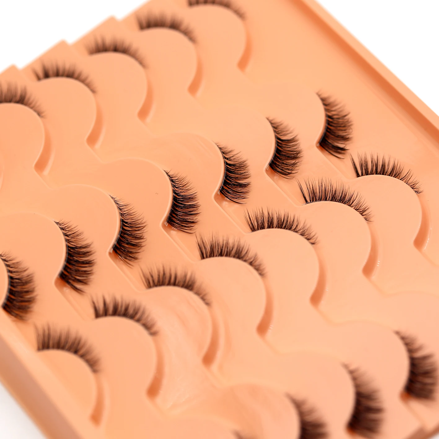 ハーフまつげ自然な見た目のハーフまつげエクステンション耐久性のあるつけまつげ目用簡単なアプリケーションと長持ちする着用