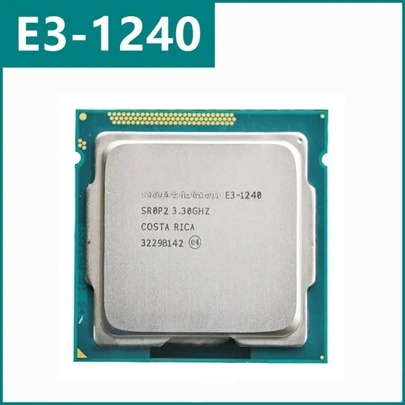 E3-1240 E3 1240 3.3 GHz Quad- Eight-Thread CPU 8M 80W LGA 1155
