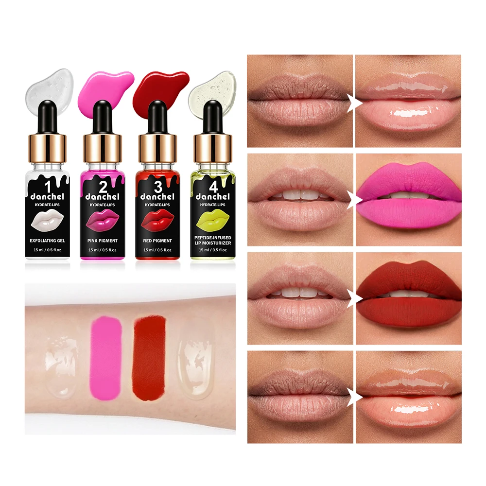 Semi Permanent Lip Gloss Tinted Pigment Korea Glow BB Lips Serum Starter Set Long Lasting Moisturizing Lip Care Cosmetics
