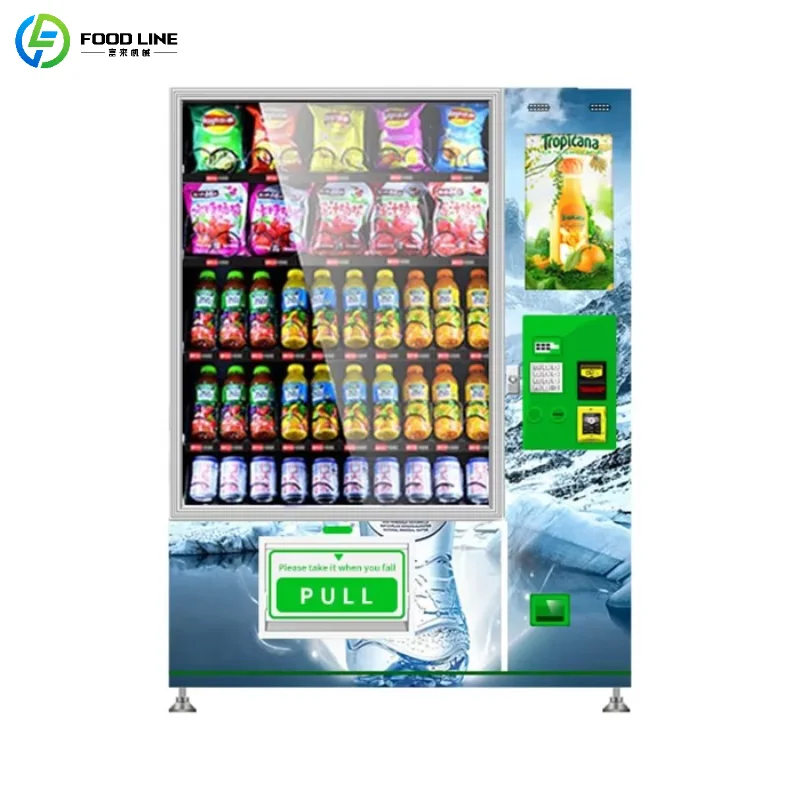 

Автоматический вендинговый аппарат для напитков и закусок с системой контроля температуры, настраиваемый под заказ