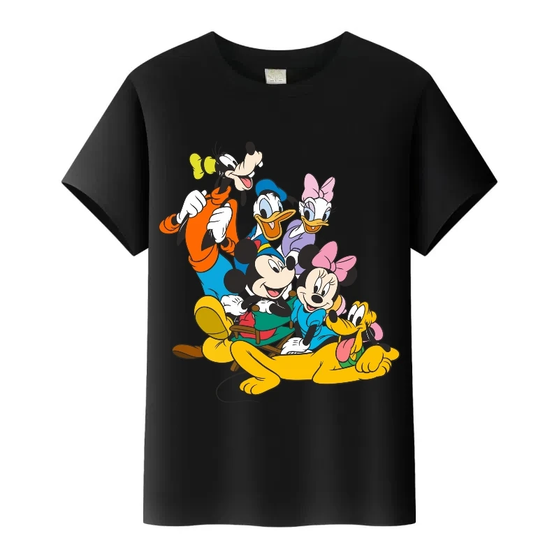 

Cute Disney Cartoon Mickey Mouse Friend Graphic Children t-shirt Ladies Tees Men Tops Family Girls Blouses Woman Y2K Tshirt Gift