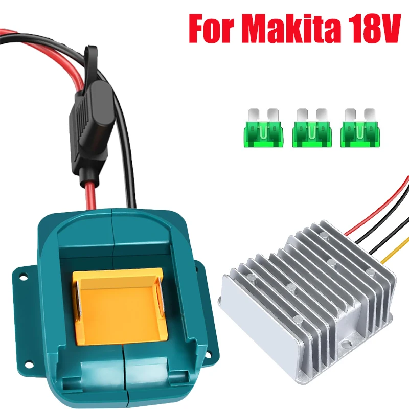 

12V 15A 180W Regulated Step-down Converter for DIY for Makita 18V Lithium Battery with Automatic Step-down/step-up Functionality