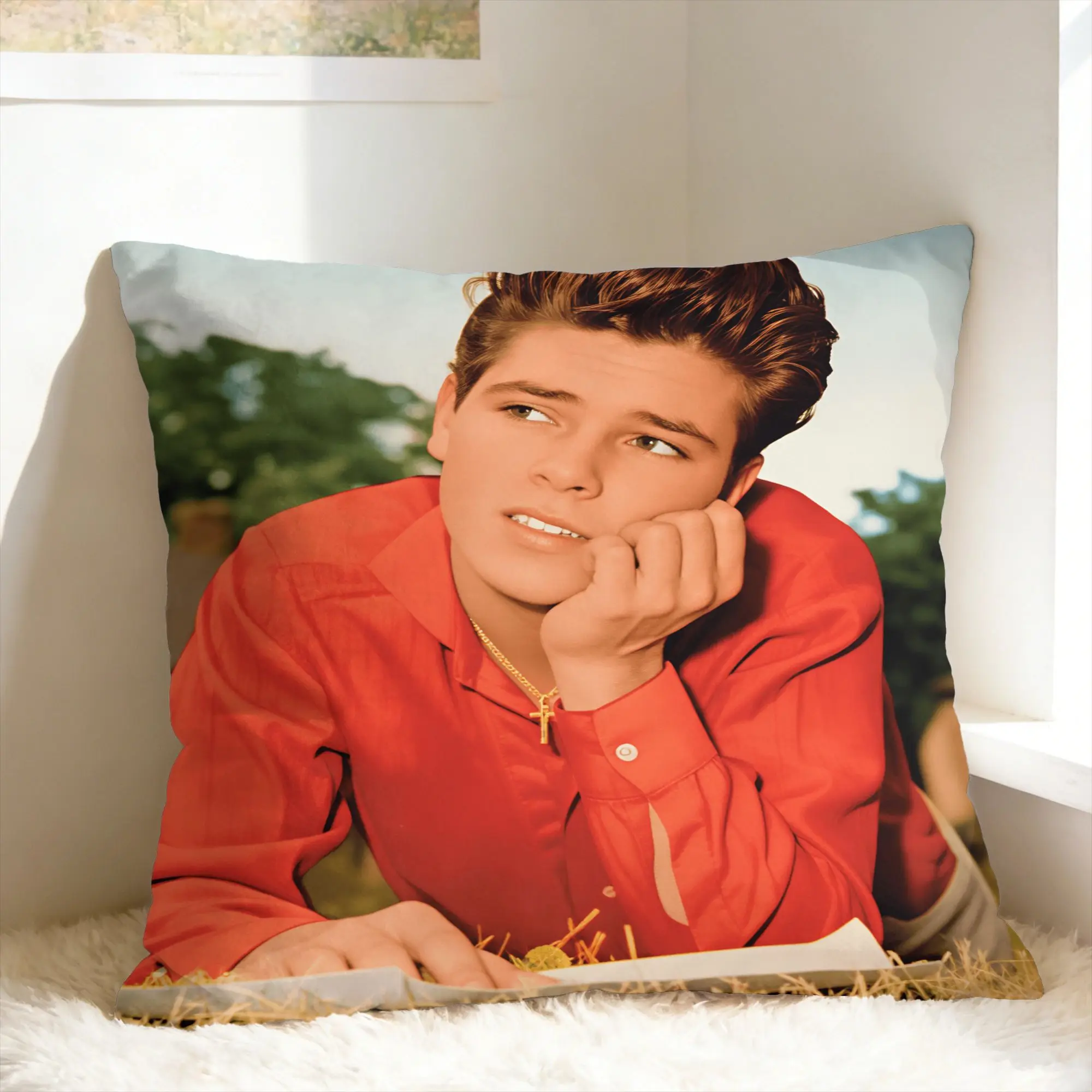 C-Cliff Richard Pillow Cover  Print Cushion Cover Fashion Pillow Case For Sofa Home Decor
