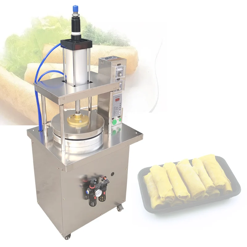 Pneumatic Dough Press Machine Tortilla Press Machine Commercial Spring Rolls Pressing Machine  Pancake Making Machine