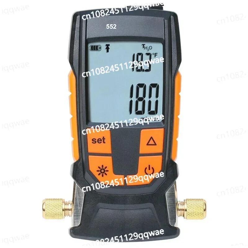 Testo Digital Manifold Refrigeration Manometer for HVAC Air Conditioner External Vacuum Pressure Gauge Cooling Manometer