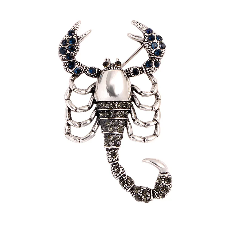 Retro Women's Scorpion Brooch with Personalized Creativity Rhinestone Scorpion Fashion Alloy Corsage Accessories