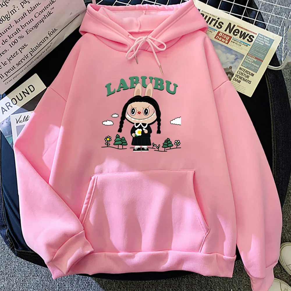 Labubu New Hoodie Cute Printed Fashion Fleece Sweatwear Cartoon Comfortable Sweatshirt Sweet Beautiful Наша Толстовка Y2k Hoody