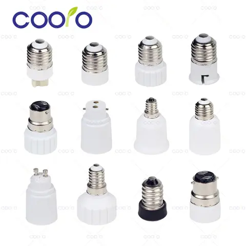 1PC E27 Male to E14 G9 E12 B22 G4 MR16 GU10 Female E14 B22 to GU10 E27 Lamp Base Holder Converter Socket for LED Corn Bulb Light