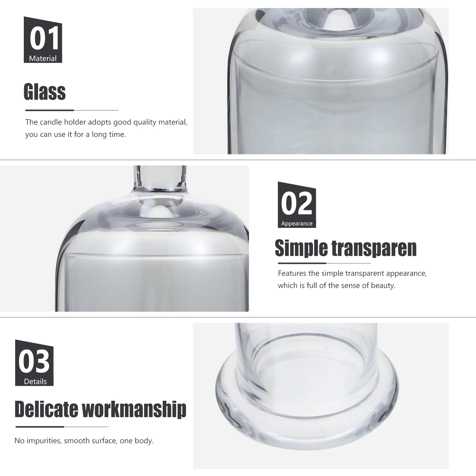 

1Set Decorative Glass Cup Premium Wax Holder for Home Decor Gift for Birthday Anniversary Special Occasions