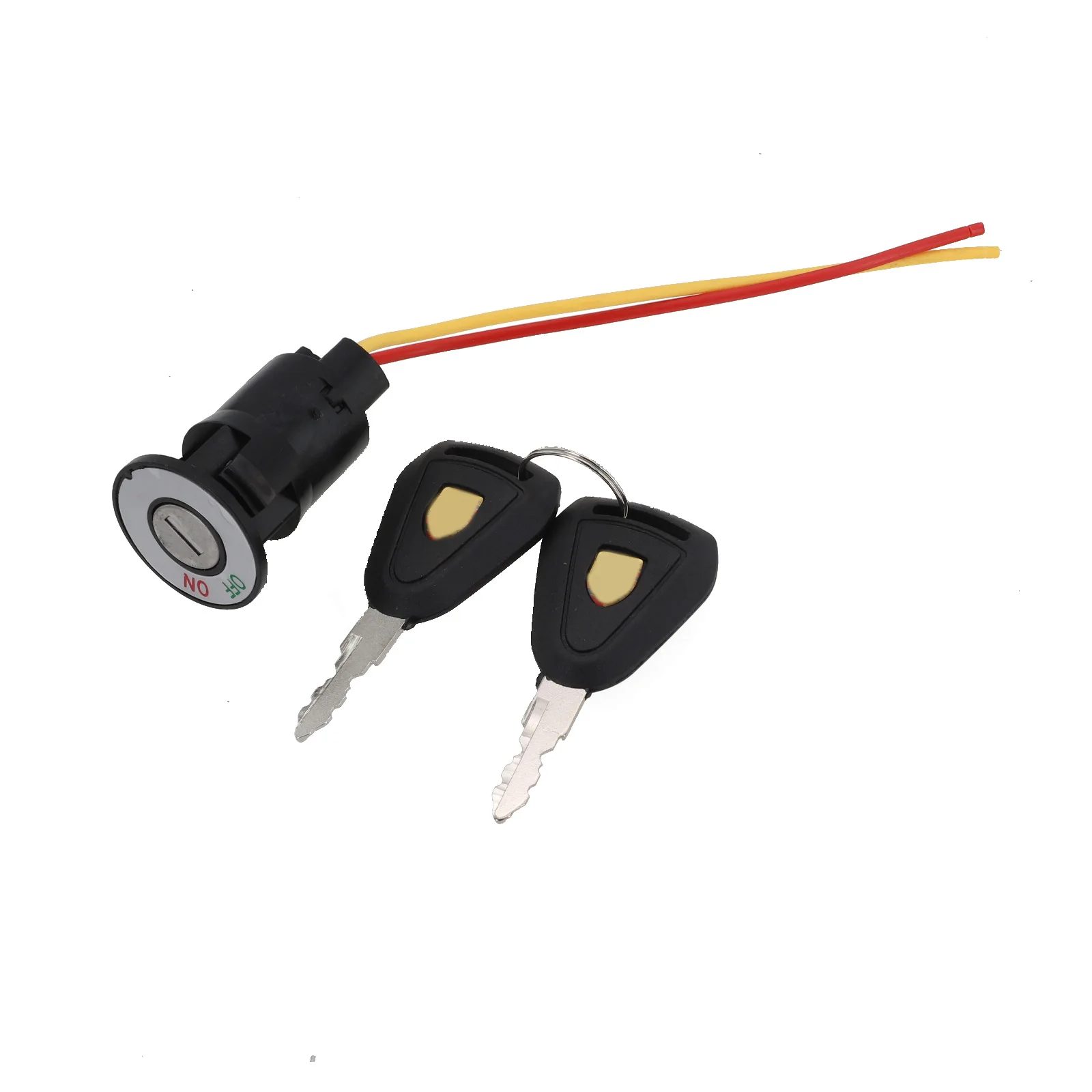 Electric Bicycle Ignition Key Ebike Switch 2 Wire Position For Electric Scooter E-Bike Lock Key Scooter Tricycle Replace Parts