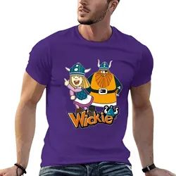 New Vicky the Viking is a fun series for kids from the 70's, beautiful retro cartoon characters Vicky and Chief Halvar T-Shirt