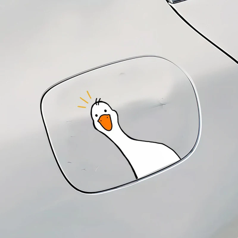 Creative Waterproof Durable PVC Funny Duck Decorative Car Stickers For Car Truck Adorable Window Car Body Sticker