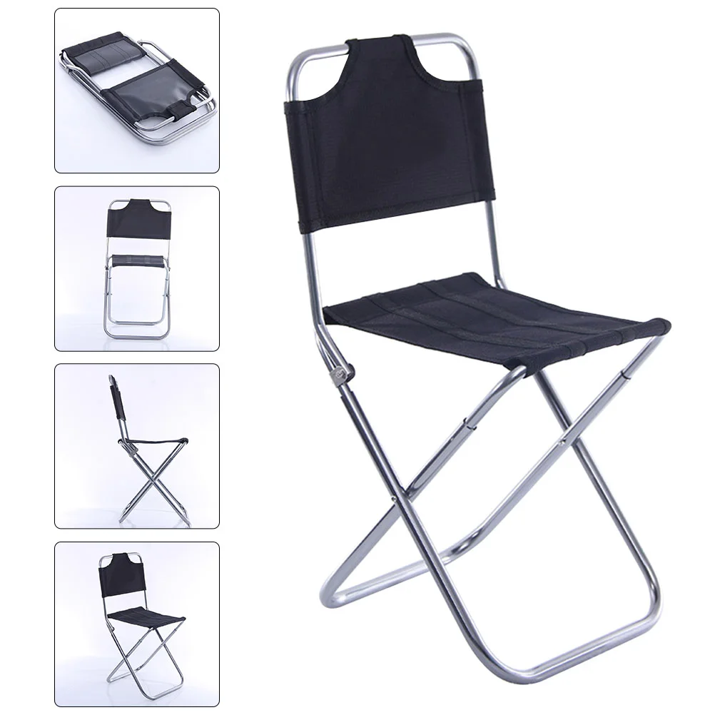 Folding Chair Stable Fishing Camping Supplies Foldable Stool Oxford Cloth Aluminum Alloy