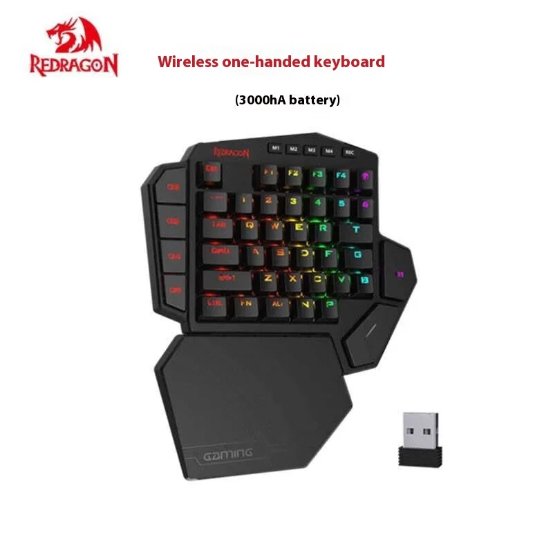 Imagem -03 - Teclado Mecânico de Jogos Modo Duplo Ergonomia Rgb Descanso de Mão Armazenamento de Jogos Presente Personalizado do pc Gamer Redragon-k585