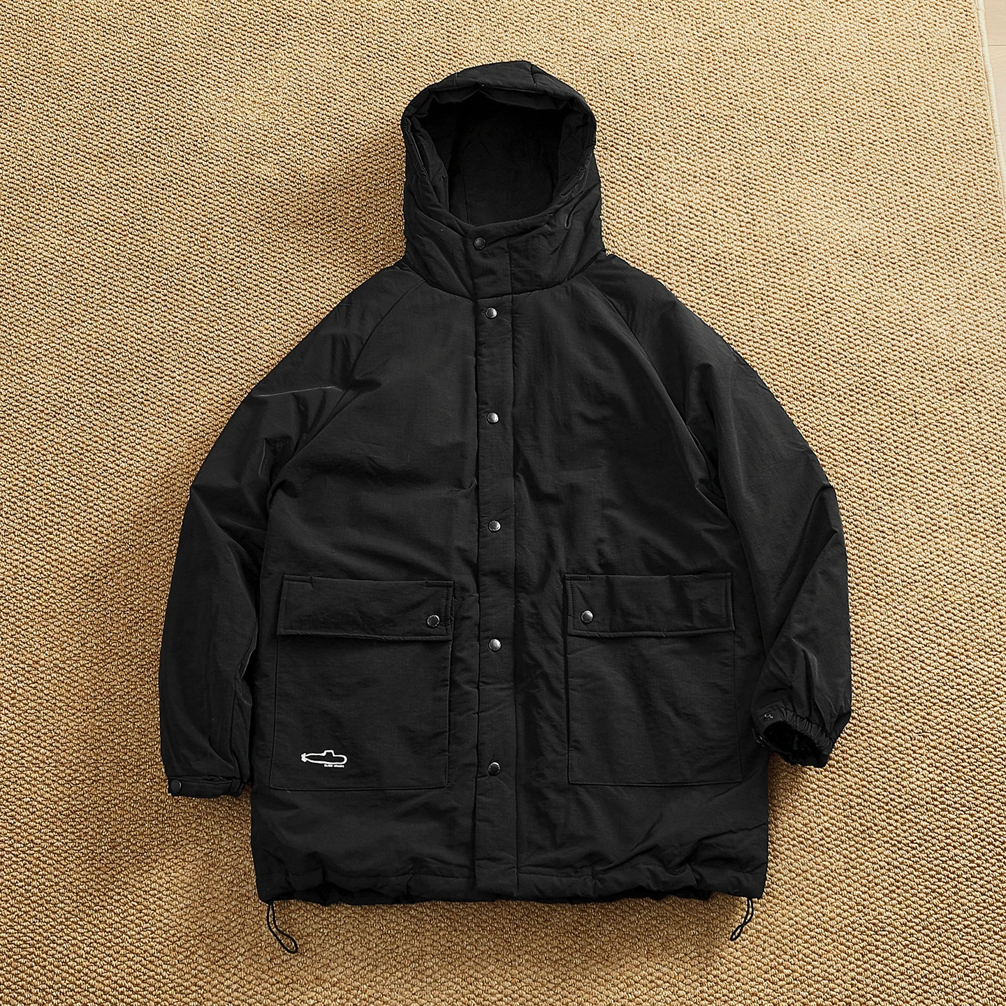 

Men's Winter Warm Long Hooded down Jaet Thiened High Fill Power Workwear Casual Sle Nylon Fabric Regular Fit Zipper Clo...