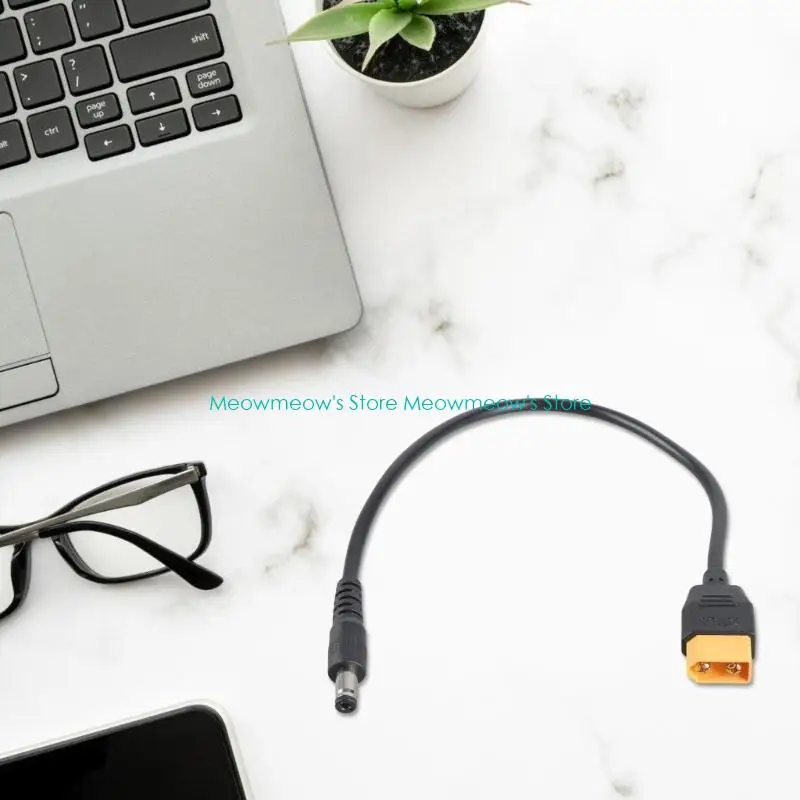 W91A XT60 Male To DC5.5x2.1mm/2.5mm 5A Charging Cable 20AWG For Drones Car Models Outdoor Power