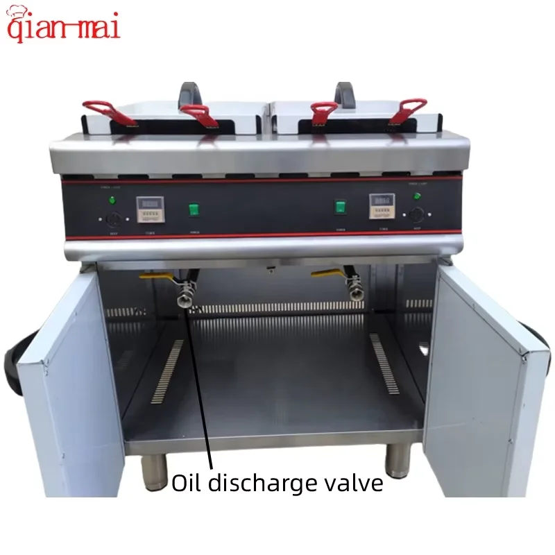 

Commercial 2-Tank 4-Basket Electric Industrial Deep Fryer For Restaurant Use For Serving Chips Fish KFC Chicken Other Menu Items