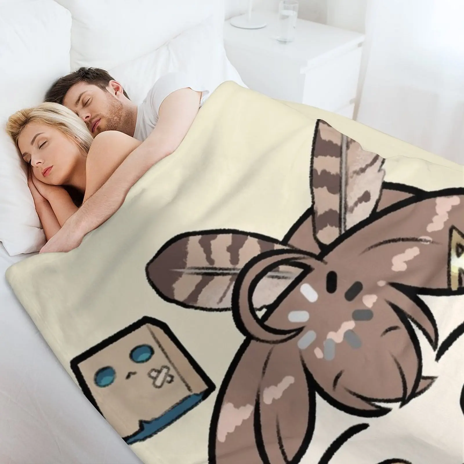 Nanashi Mumei Forgor رمي بطانية للأريكة رمي الزخرفية لفصل الشتاء لبطانيات الأريكة الزخرفية #4