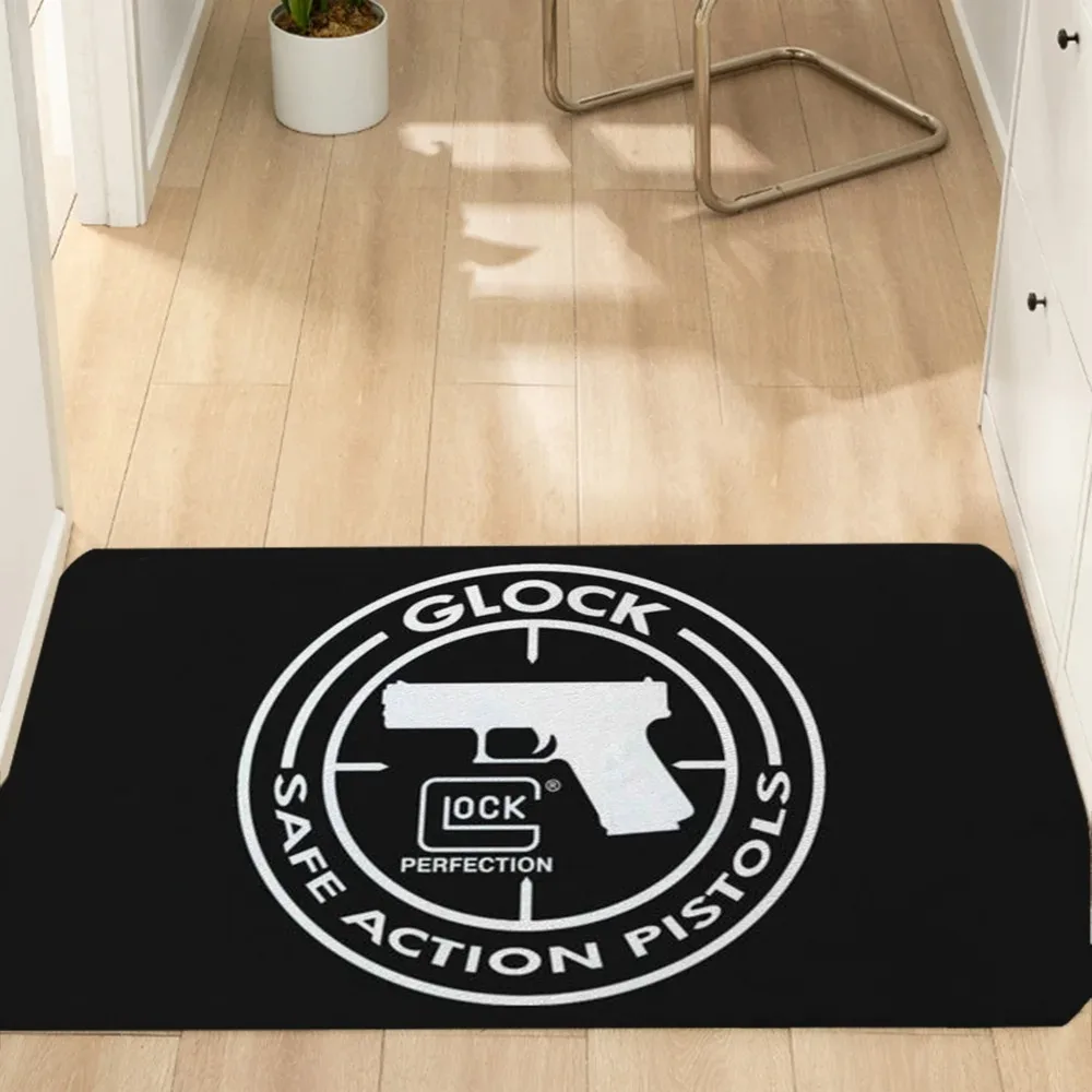 Tactical Glock Shooting Sports Doormat Entrance to Home Decoration Accessories Outdoor Door Mat for Hallway on the Floor Carpets