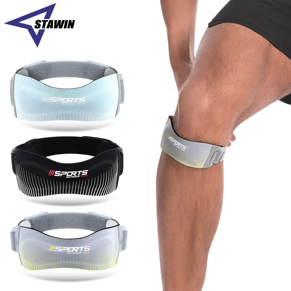 1 Stück Patella-Kniebandage – Kniestütze für Laufen, Wandern, Basketball, Pullover-Knie, verstellbarer Riemen, Patellar-Sehn-Stabilisator