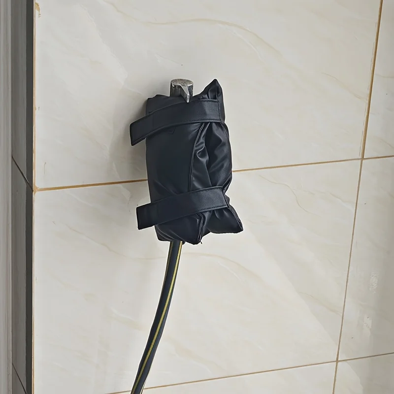 قطعتان من أغطية الحماية من التجميد للصنبور الشتوي الخارجي - شديدة التحمل ومقاومة للعوامل الجوية تناسب صنابير الولايات المتحدة/الاتحاد الأوروبي في الحديقة والفناء المنزلي