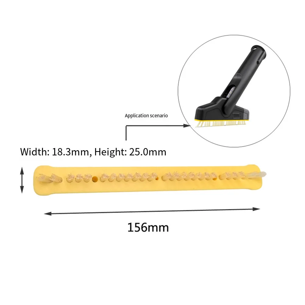 2 Piece Replacement Brush Strip For Karcher For XXL Grout Brush Accessories For Steam Mop Bristles For Tough Dirt
