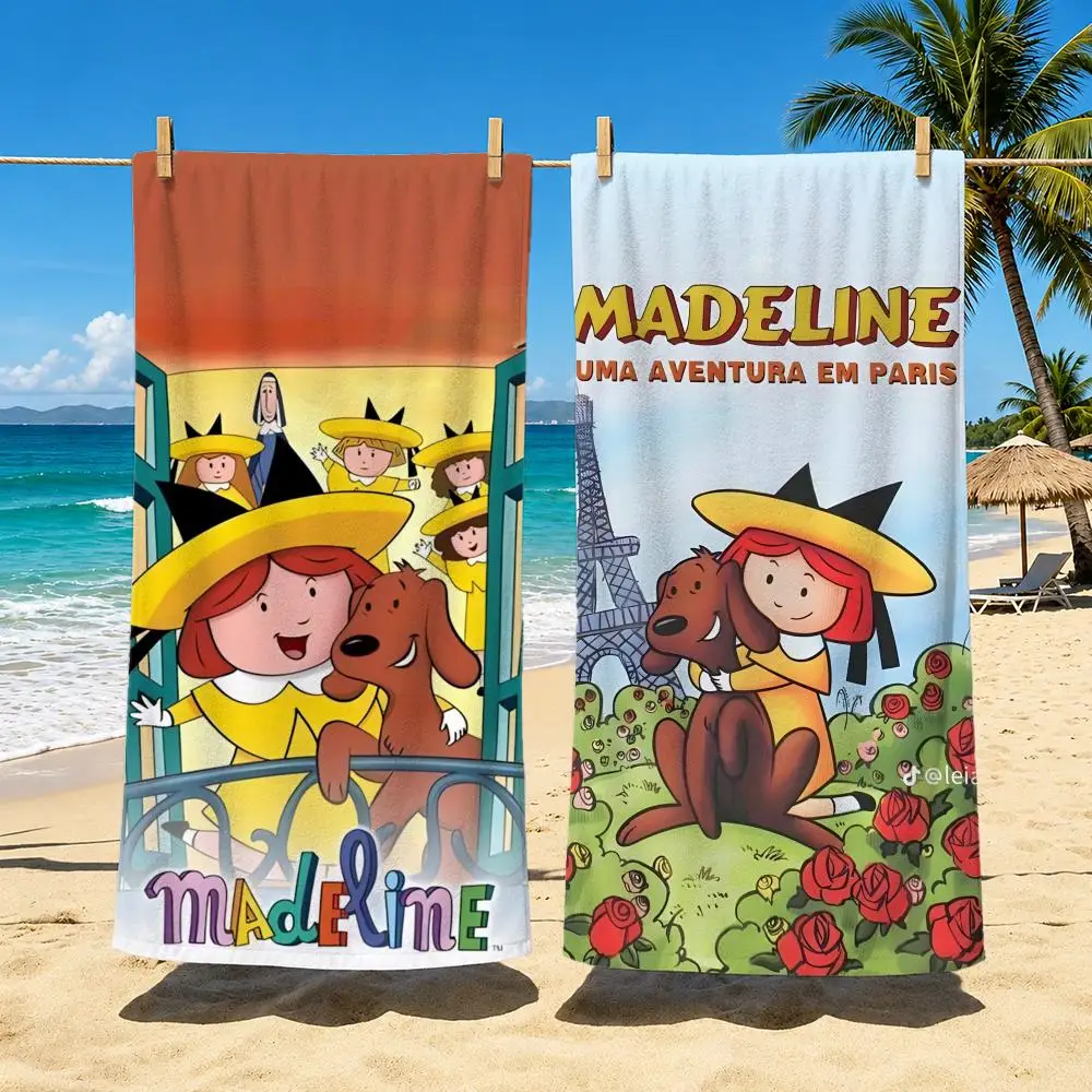 Cartoon M-Madeline Towel Towel beach towel, quick drying absorbent bath towel for Swim,Gym,Camping,Outdoor hot