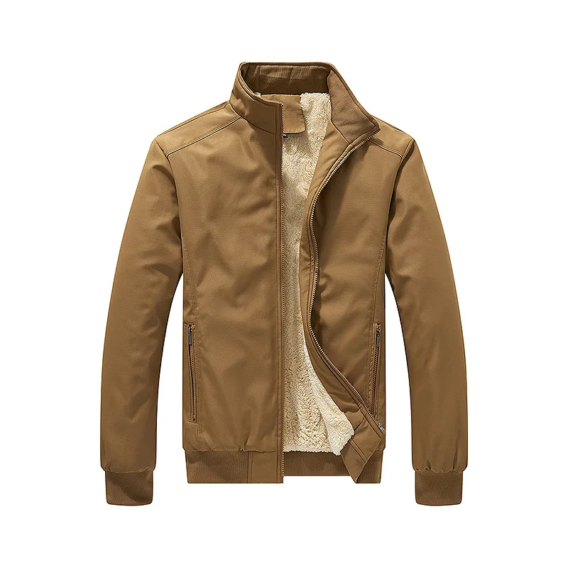 سليم صالح Bomber Jaet عارضة Faion ربيع الخريف M Thiened القطن مزيج النسيج Faionable الحضرية Sle الوقوف الياقة