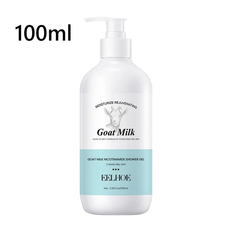 Gel douche au lait de chèvre Niacinamide, nettoyant pour le corps propre, exexpectorateur corporel, éclaircissant, hydratant, contrôle de la