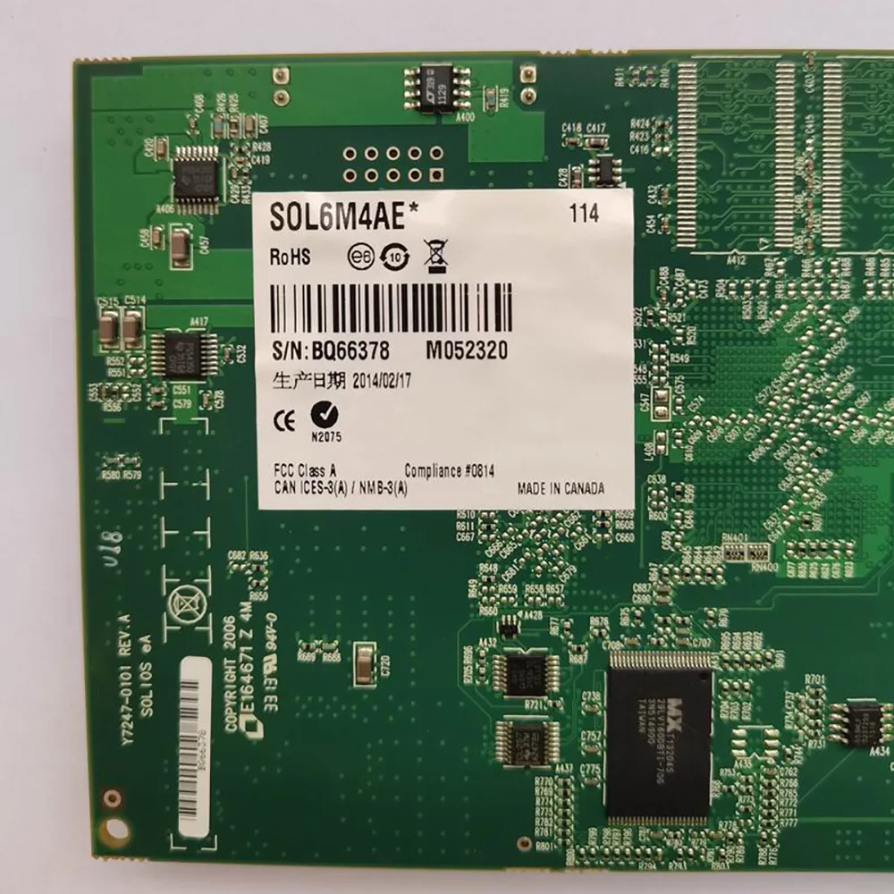 ل MATROX Y7247-0101 REV.A SOL6M4AE * بطاقة التقاط الصورة