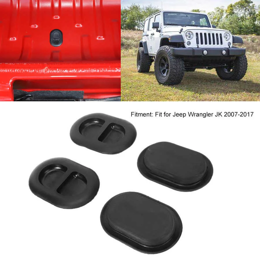 2Pcs /4Pcs Black Fl… - image