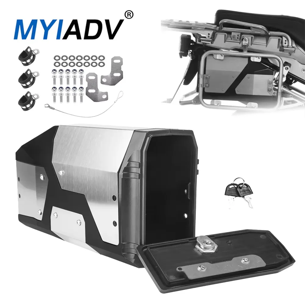 For BMW R1200GS R1250GS For Adventure F850 GS F850GS F750GS 2014-2023 Decorative Stainless Steel Box Toolbox 4.2 Liters Tool Box
