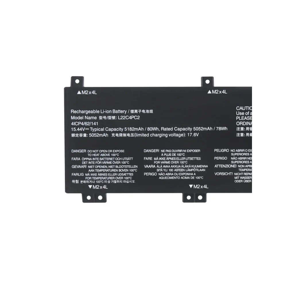 L22B4PC2 Laptop Battery For Lenovo Legion Slim 5 R7000P Y7000P 2023 16APH8 IRH8 IRX8 ARX8 15.44V 78WH L22C4PC2 L22D4PC2 L22L4PC2