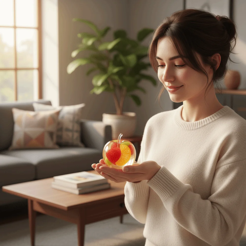 Home Decoration Release Hand Fruits Squeeze Relax Gift Stretch Simulated Fruits Vent 5cm Elastic Slow Rebound Autism Support
