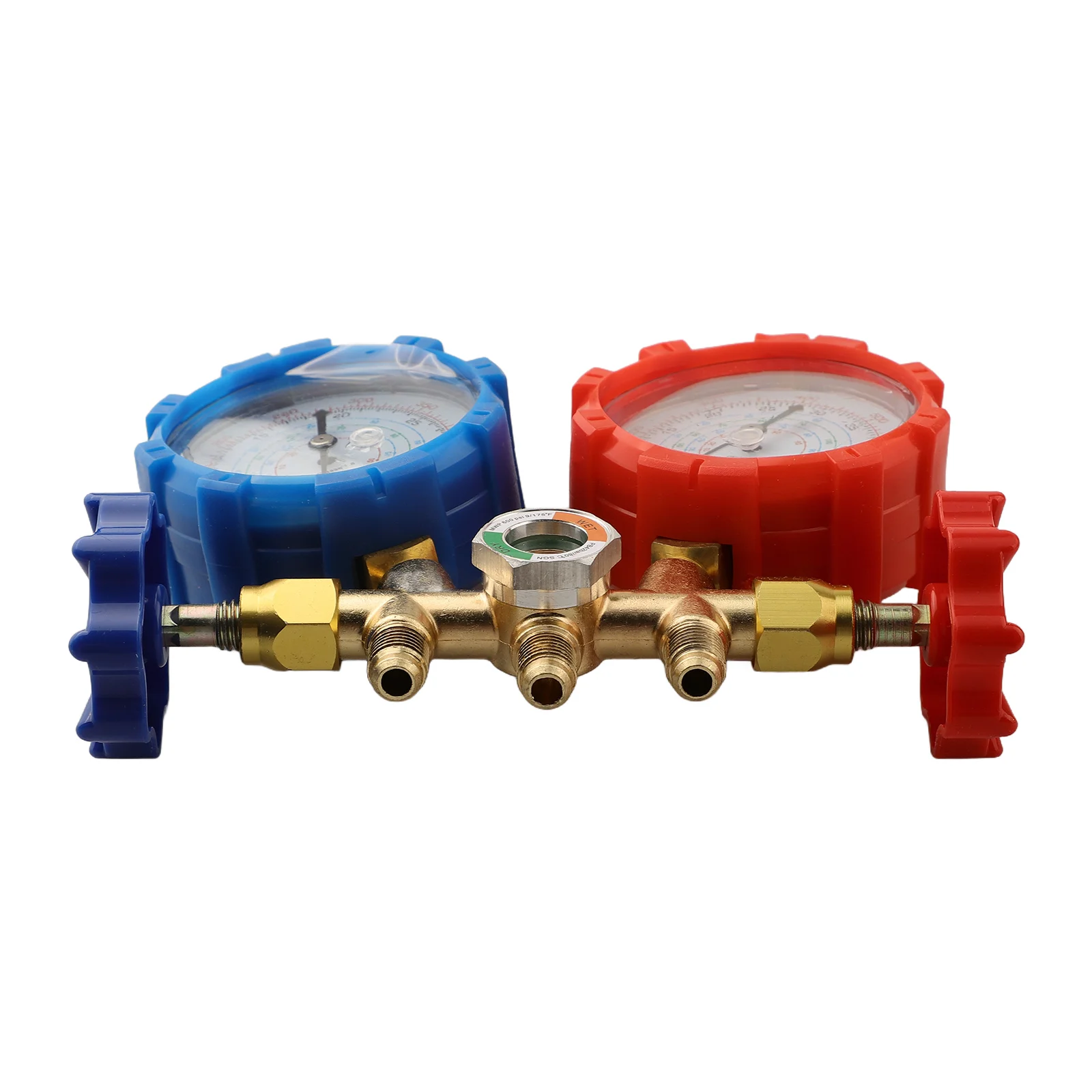 1set Double Meter For R410A R32 R404A R134A Car Air Conditioning Fluoridation Table Pressure Gauge Refrigerant-Dual Gauge Valve