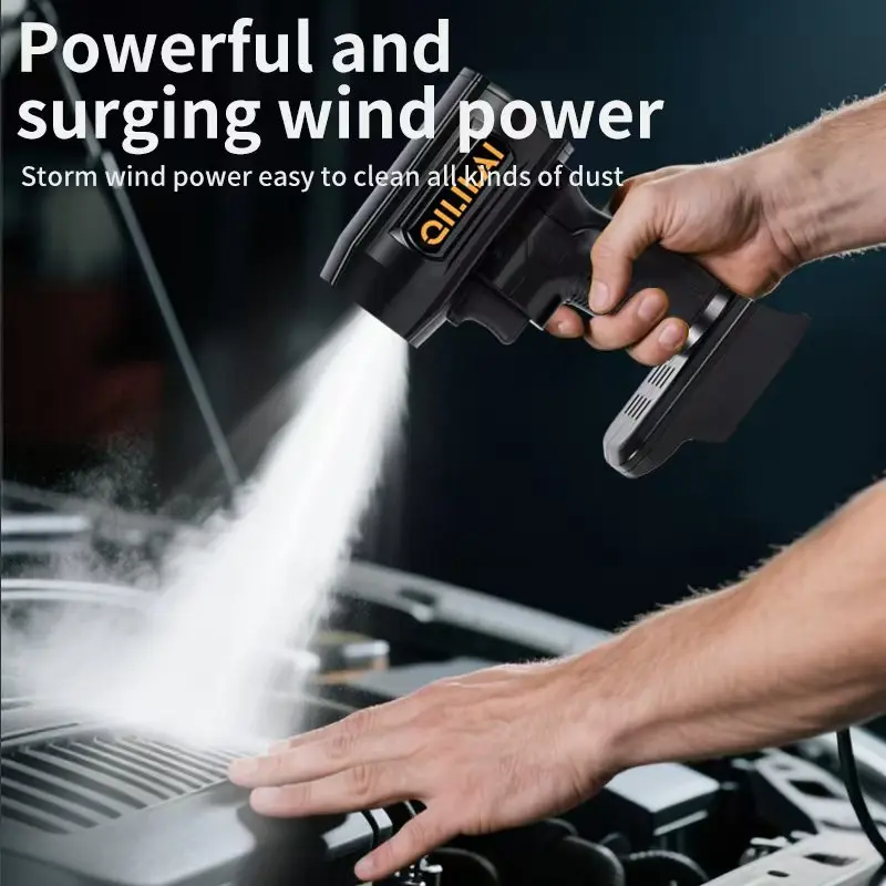سيارة العنيفة منفاخ الهواء قوية يده توربو مروحة نفاثة عالية السرعة 50 مللي متر فرش السيارات التوجه 1300 جرام غسيل السيارات مسدس هواء أدوات مجفف