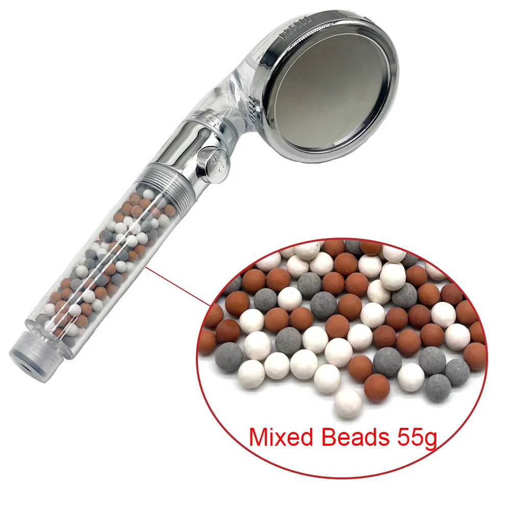 Shower Head Replacement Filter Anion Mineral Beads Stones Balls for Bathroom Purifying Water 3 Kinds Diameter 5-6mm