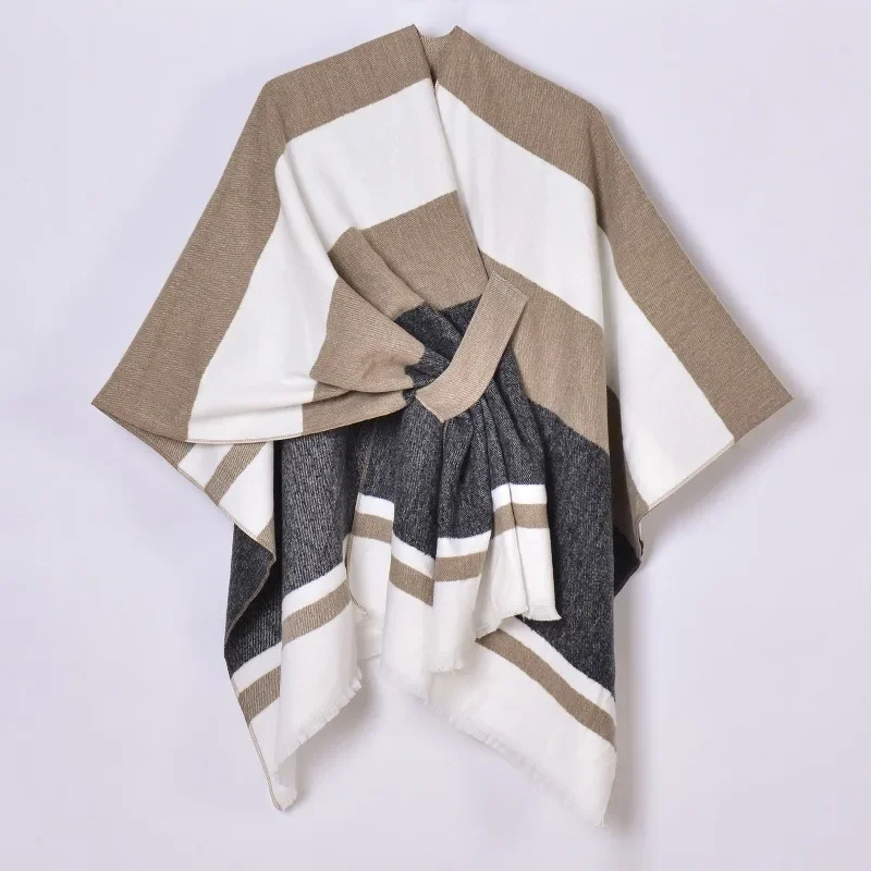 Women Blanket Shawl Wraps Poncho Stylish Fall Winter Soft Warm Cape Shawls Clothes For Women