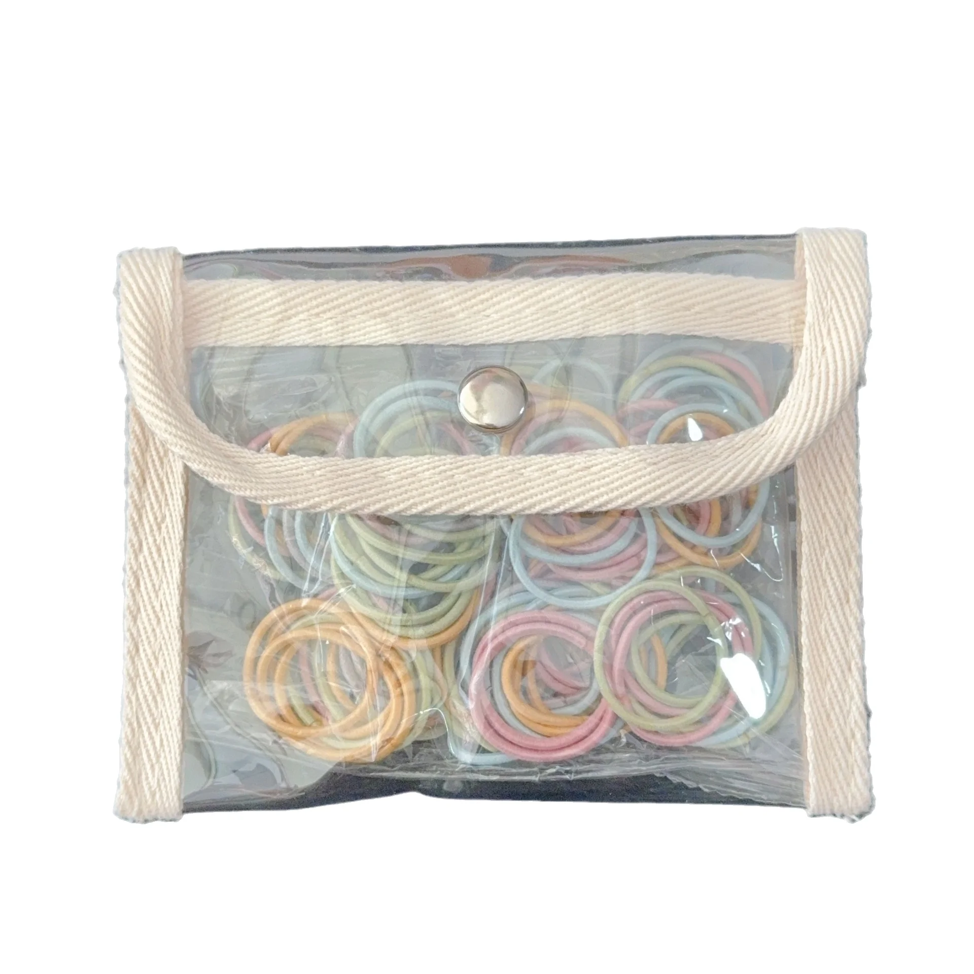 100 pièces/ensemble mignon nouvelles filles couleur bonbon bandes de cheveux pour enfants accessoires de cheveux élastique élastique bande de cheveux meilleur cadeau