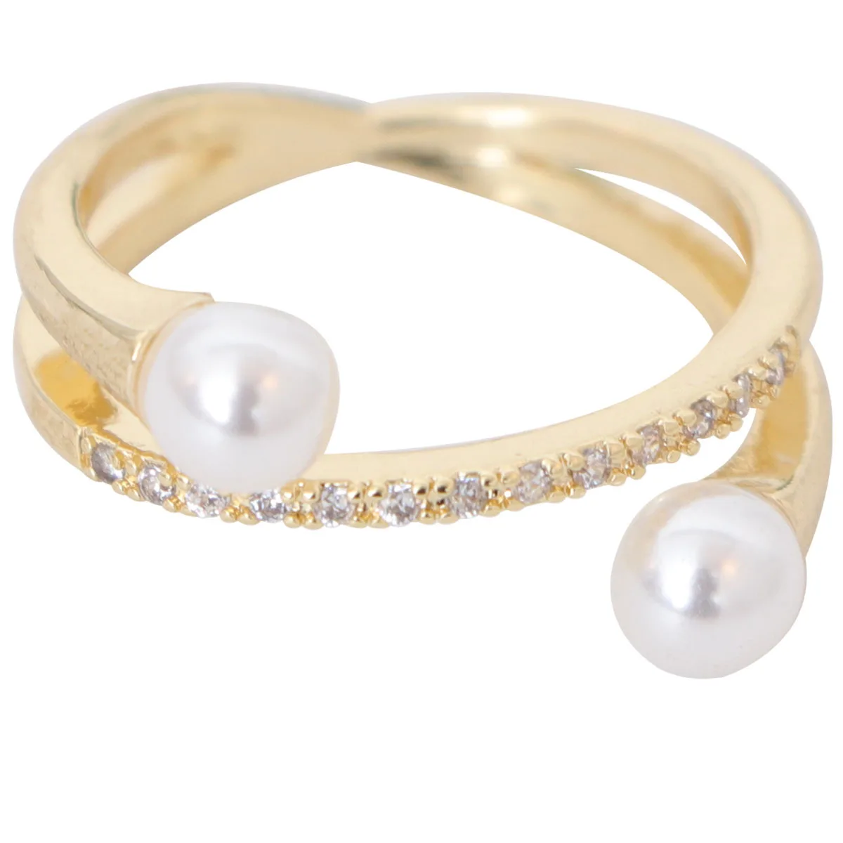 

1pc Pearl Adjustable Jewelry Finger For Party Daily Wear Women Finger Ring Elegant Jewelry Gift Accessory Women Ring