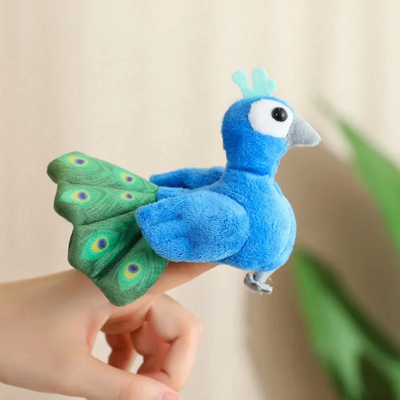 9CM Mini Fingerpuppen Lernspielzeug Für Kinder Hand Cartoon Vögel Meerestiere Plüschpuppe Handpuppen Erzählen Geschichte Geschenke – Detail 25
