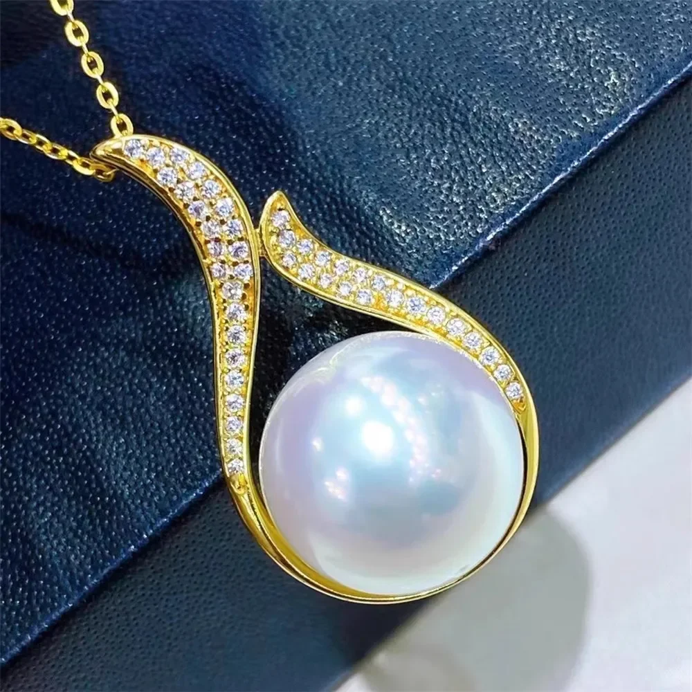 Classic Pearl Pendant Accessory 18K Plated Gold Pendant Settings Jewelry Findings Parts Fittings Connection Accessories D105